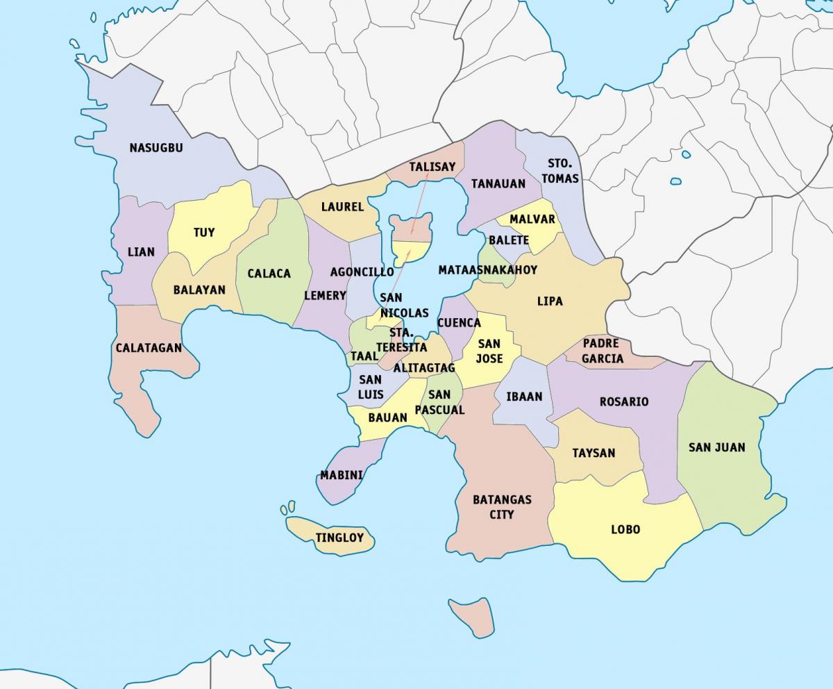 Mappa di Lima batangas