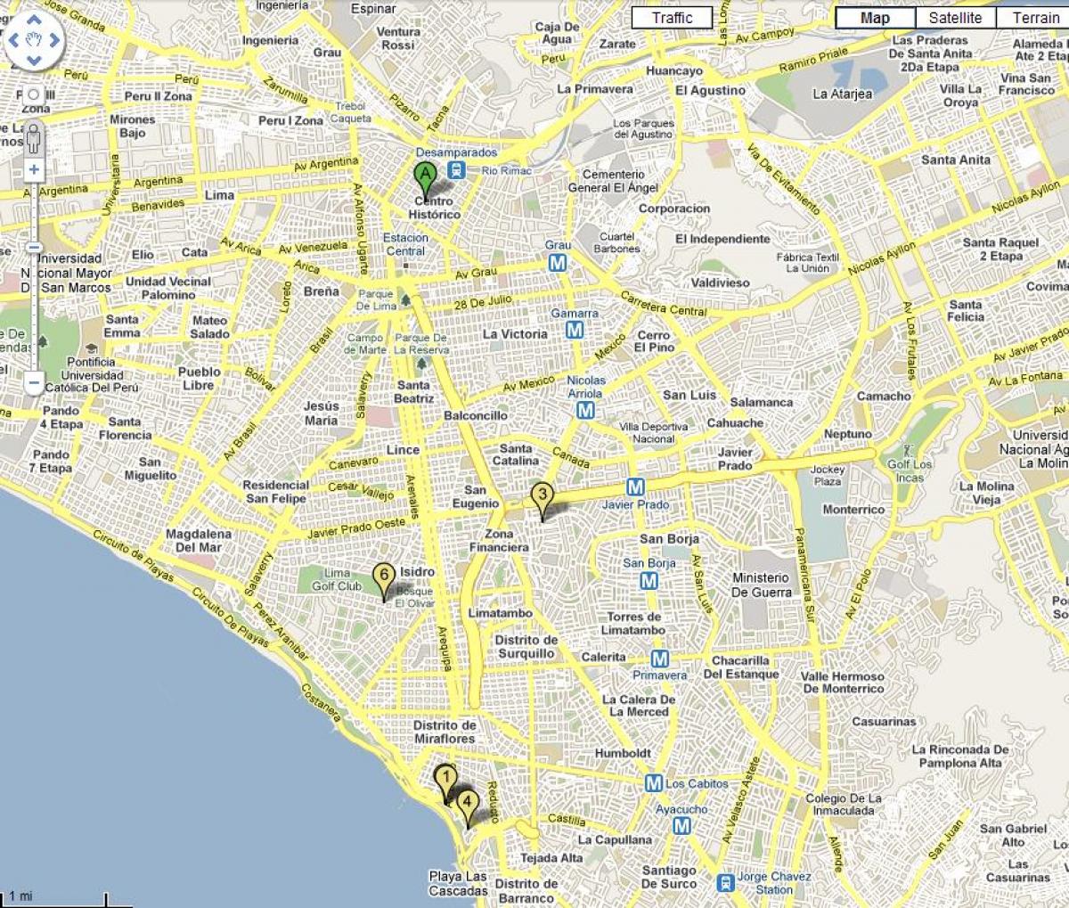 Mappa di lince, Lima, perù