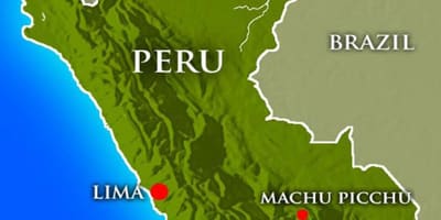 Mappa di capitale del perù