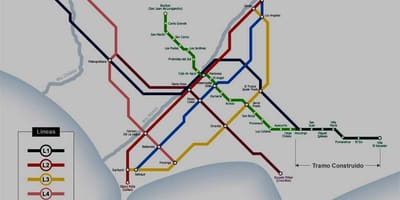 Mappa della metropolitana di Lima, perù