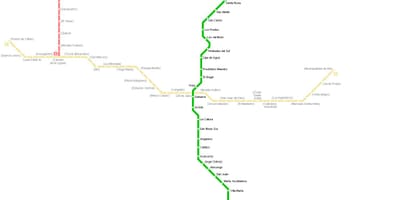 Mappa di Lima metropolitana 