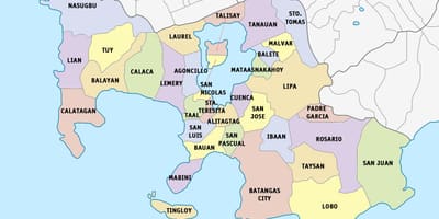 Mappa di Lima batangas