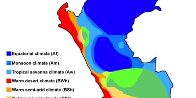 Mappa del perù clima