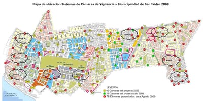 Mappa di san isidro, Lima